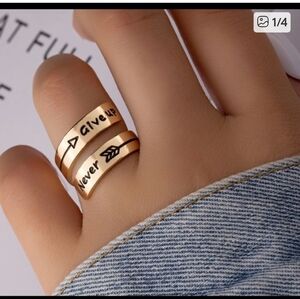 Gold Inspirational Ring